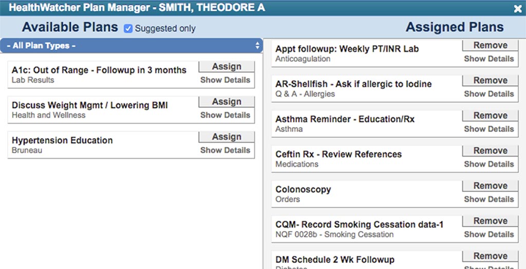 HealthWatcher Plan Manager