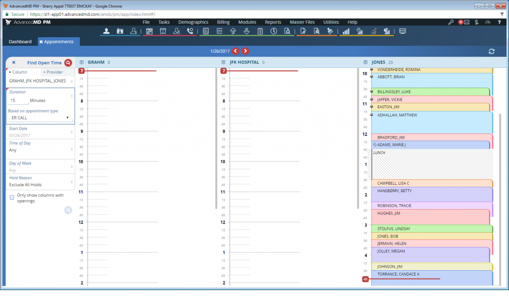 Scheduler Find Appointment