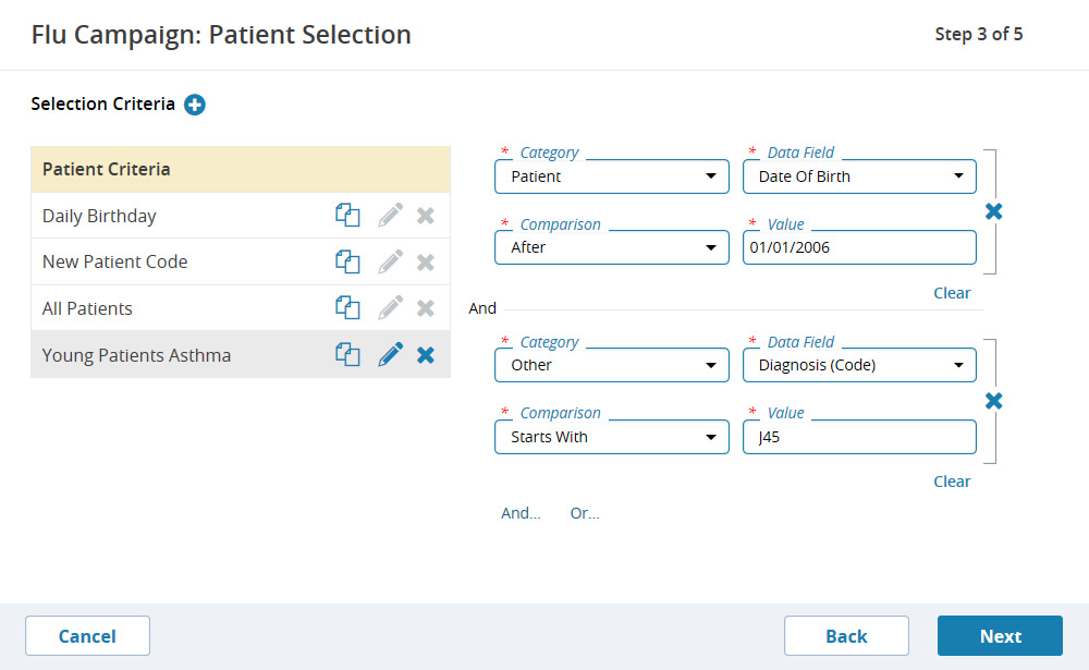 Custom patient messaging