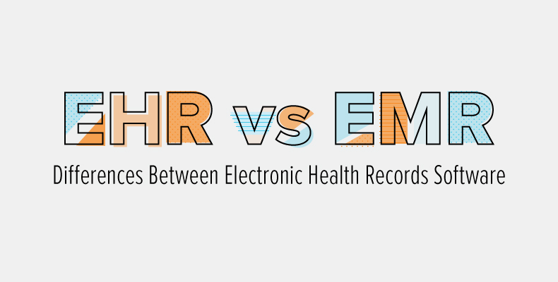 ehr vs emr difference graphic