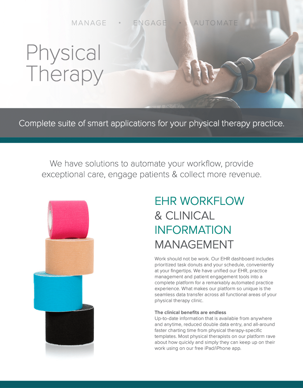 Physical Therapy Product Sheet AdvancedMD