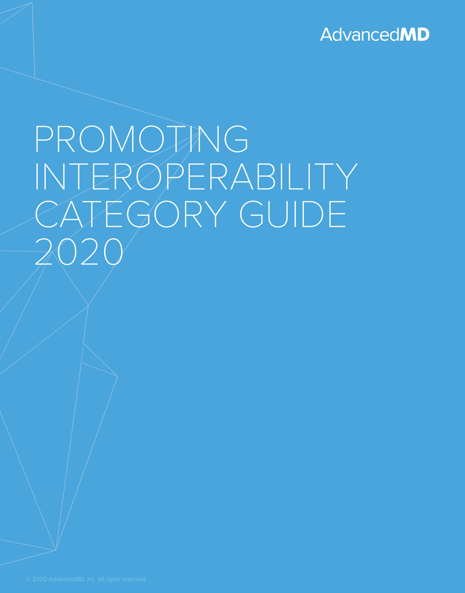 2020 PI Category Guide | AdvancedMD