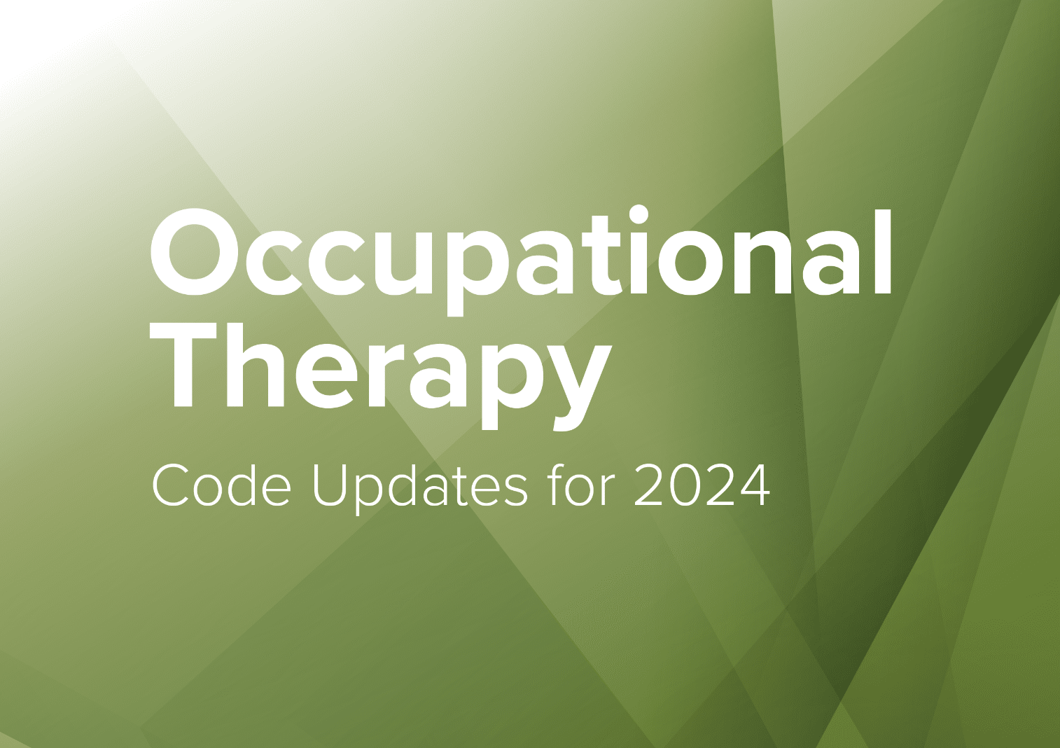 AdvancedMD | Occupational Therapy Code Book 2024