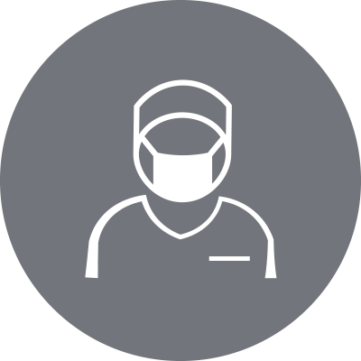 Surgeon Doctor with Mask Icon