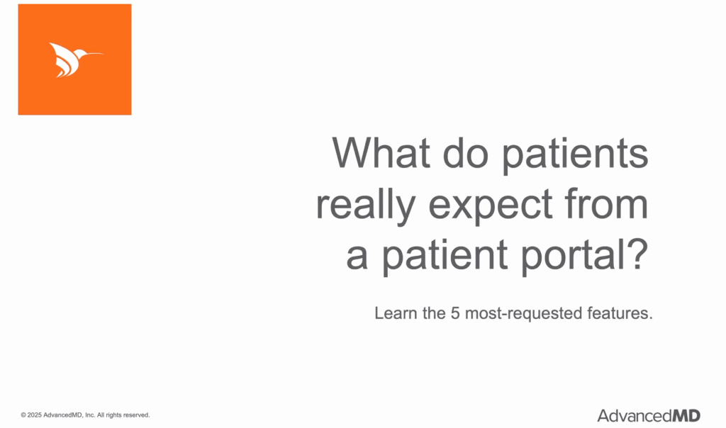 5 most-requested patient portal features | AdvancedMD