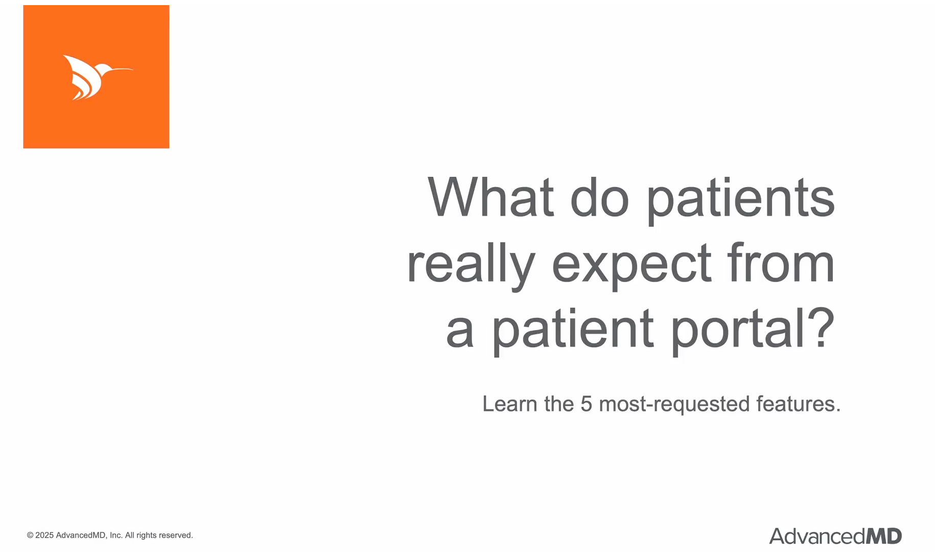 5 most-requested patient portal features | AdvancedMD