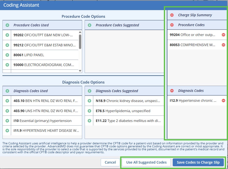 Computer-assisted Coding - review charge slips